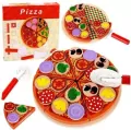 Krojenie pizzy na rzepy z nożem i deską - tantis.pl