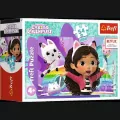 Puzzle 54el Mini Z Gabi zawsze jest wesoło. Koci Domek Gabi. Gaby's Dollhouse 19773, 19774, 19775, 19776 (54211) TREFL cena za 1 sztukę - tantis.pl