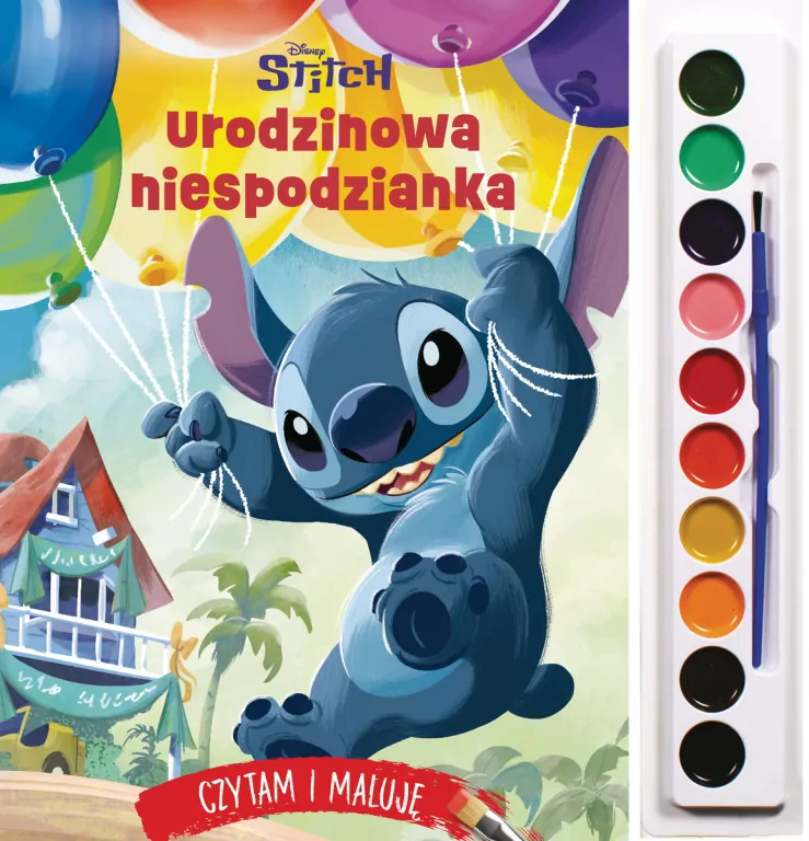 Czytam i maluję. Urodzinowa niespodzianka. Stitch - tantis.pl