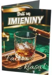 KARNET IMIENINY B6 Z KOP NER A-004 FOL