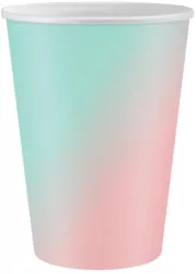 Kubeczki papierowe ombre 266ml 6szt