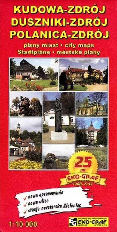Kudowa-Zdrój. Duszniki. Polanica. Mapa turystyczna 1:12 000 - tantis.pl
