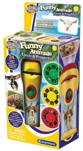 Latarka i projektor - Śmieszne zwierzęta E4010 - tantis.pl