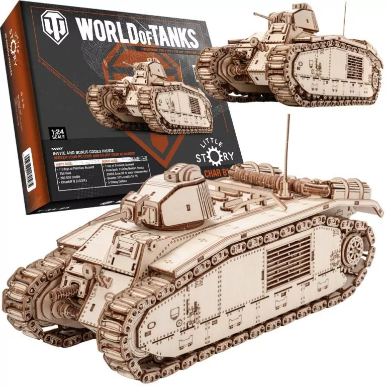 Puzzle drewniane 3D - Char B1 - tantis.pl
