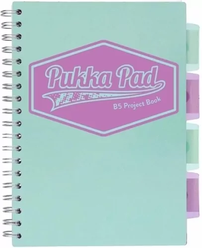 Kołozeszyt Pukka Pad B5 Project Book Pastel niebieski - tantis.pl