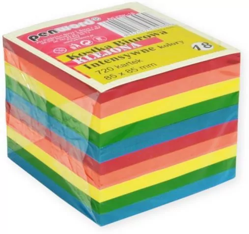 Kostka biurowa mix 85x85x70mm 720K - tantis.pl