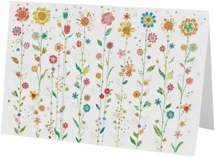 Karnet B6 + koperta. Kwiatki - tantis.pl