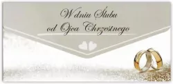 Karnet-koperta Ślub od Ojca Chrzestnego