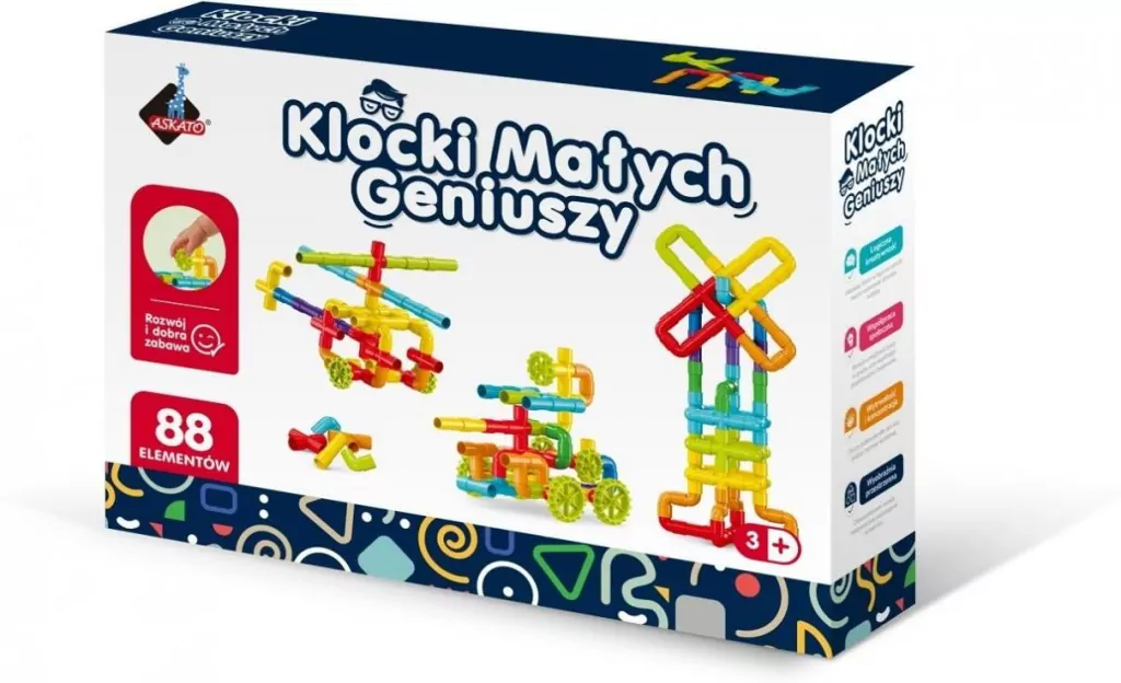 Klocki małych geniuszy złączki 88el - tantis.pl