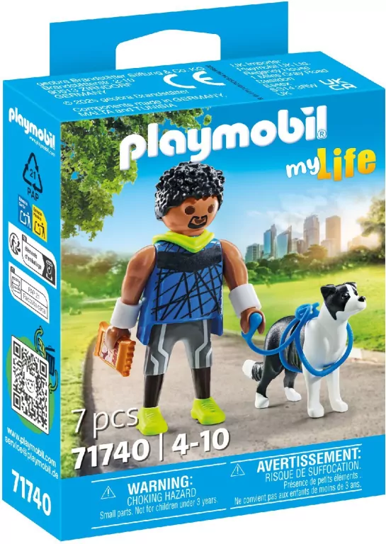 Playmobil Biegacz z border collie 71740 - tantis.pl