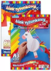 Blok rysunkowy A3/20K 80g kolorowy, 10 sztuk