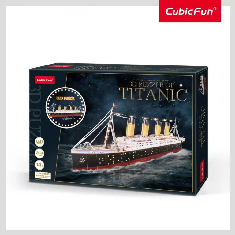 Puzzle 3D LED. Titanic - tantis.pl
