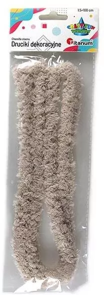 Drucik pluszowy 1,5x100cm kawa latte - tantis.pl