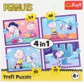 Puzzle 4w1 Peanuts Snoopy TREFL - tantis.pl