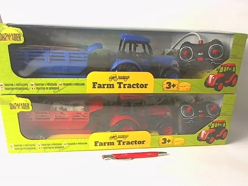 Traktor z przyczepą na radio. Mix, 1 sztuka - tantis.pl