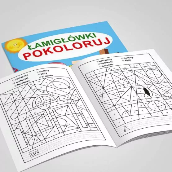 Łamigłówki. Pokoloruj - tantis.pl