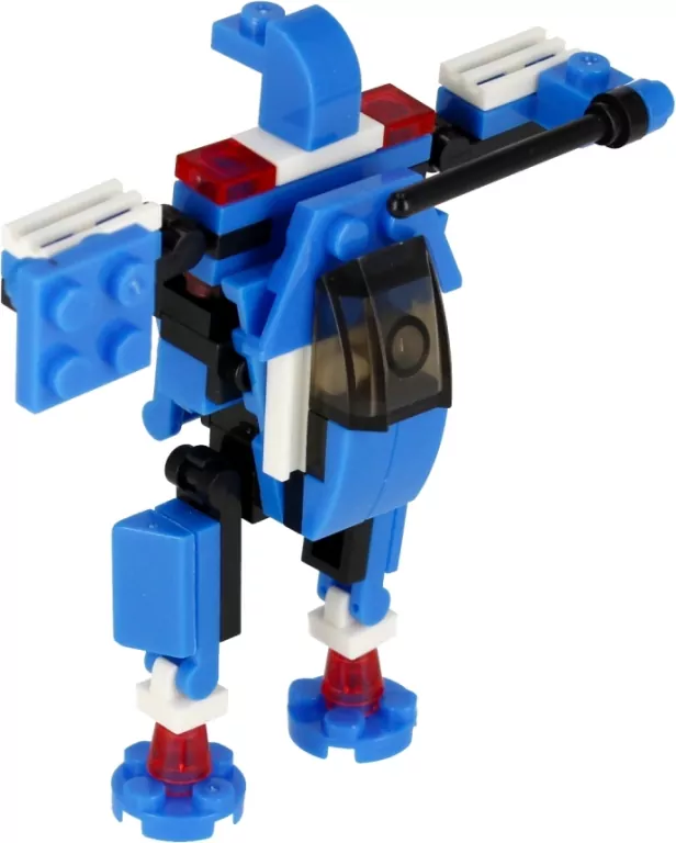 Klocki konstrukcyjne Alleblox RobotUnion 62el niebieski - tantis.pl
