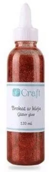 Brokat w kleju, 120 ml - red (DPBK-003) - tantis.pl
