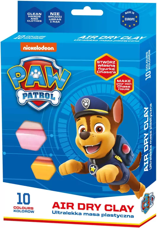 Masa plastyczna Paw Patrol Chase 10 kolorów - tantis.pl