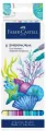 Pisak akwarelowy dwustronny 6kol FABER CASTELL - tantis.pl