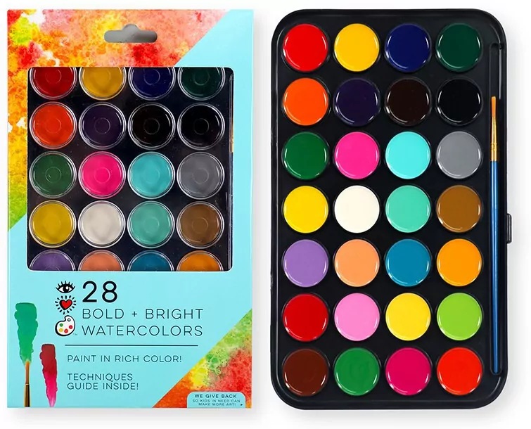 Farby akwarelowe - 28 intensywnych kolorów. STnux - tantis.pl
