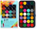 Farby akwarelowe - 28 intensywnych kolorów. STnux - tantis.pl