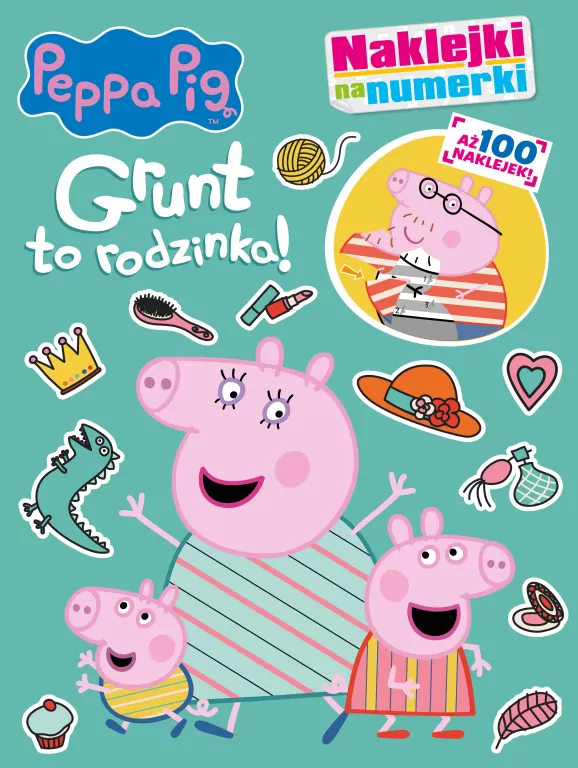 Peppa Pig. Naklejki na numerki cz. 2 Grunt to rodzinka - tantis.pl