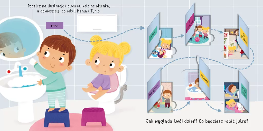 To mój dzień. Odkrywam świat. Książka z okienkami - tantis.pl