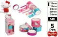 Taśmy dekoracyjne Hello Kitty 5szt - tantis.pl