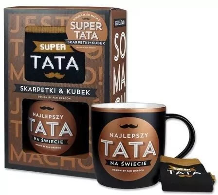 Zestaw Kubek + skarpety So macho Tata - tantis.pl