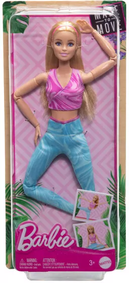 Barbie. Lalka Made to Move Blond włosy - tantis.pl