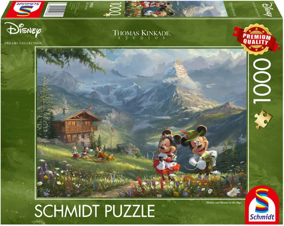 Puzzle PQ 1000 Myszka Miki&Minnie w Alpach G3 - tantis.pl