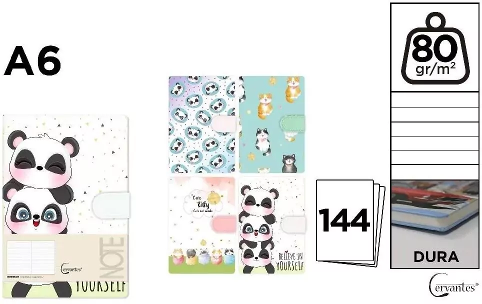Notatnik A6/144K MIX - tantis.pl