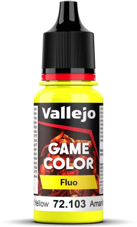Vallejo: 72.103 - Game Color - Fluo - Yellow (18 ml) - tantis.pl