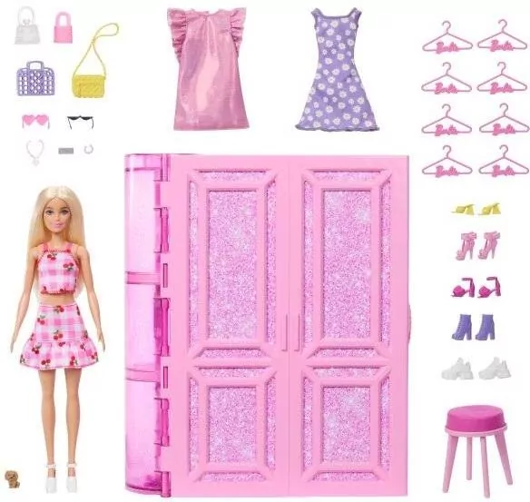 Zestaw: Barbie Szafa Marzeń 3.0 + Lalka - tantis.pl