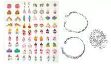 Bransoletki DIY z zawieszkami puffy Rainbow - tantis.pl