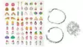 Bransoletki DIY z zawieszkami puffy Rainbow - tantis.pl