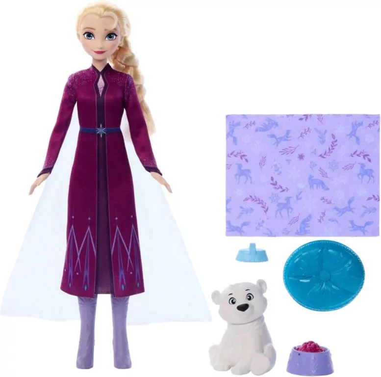 Disney Frozen Lalka Elsa + Baby Bear - tantis.pl