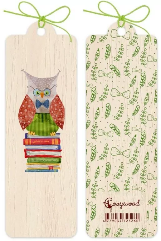 Zakładka drewniana Sowa - tantis.pl