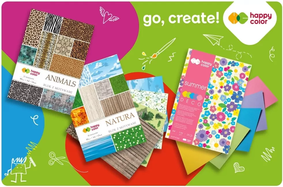 Blok z motywami Pastel A4/15K 80g - tantis.pl