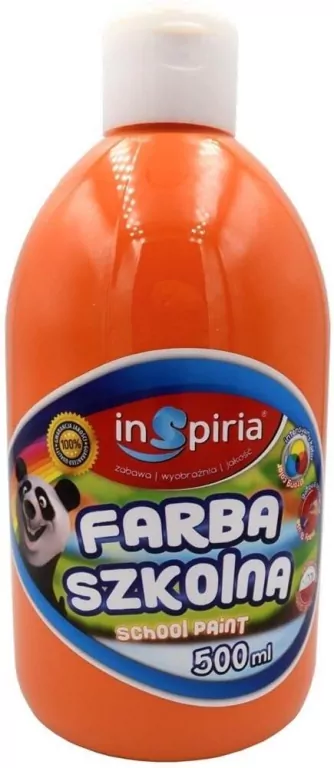 Farba szkolna. Pomarańczowa 500ml - tantis.pl