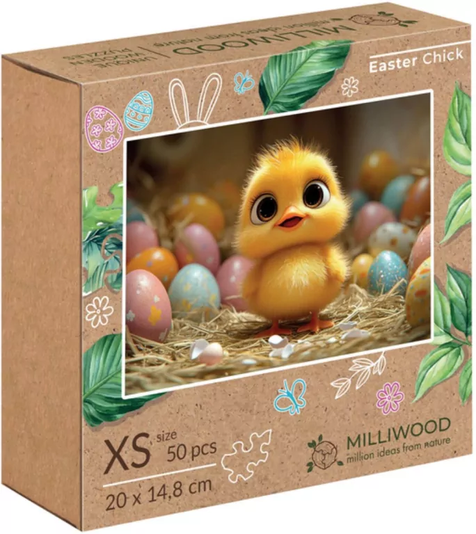 Puzzle drewniane 50 Wielkanocny kurczaczek ALEX - tantis.pl