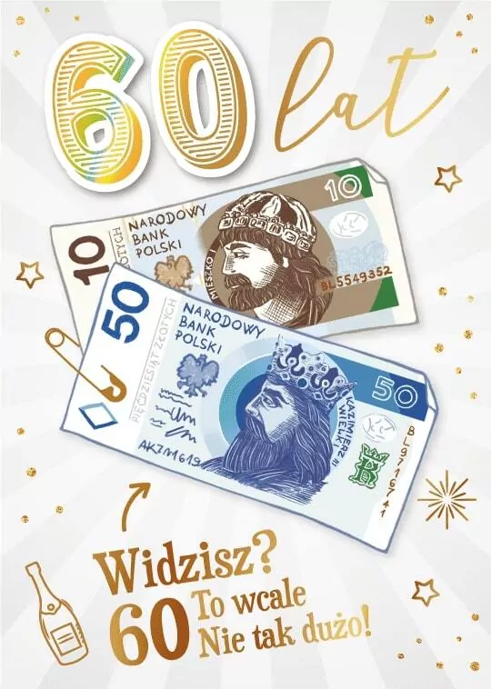 Karnet Urodziny 60 - tantis.pl