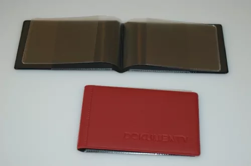 Okładka na dokumenty małe premium granat - tantis.pl