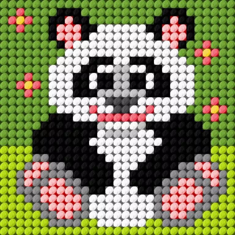 Haft. Moje pierwsze wyszywanie - Panda - tantis.pl