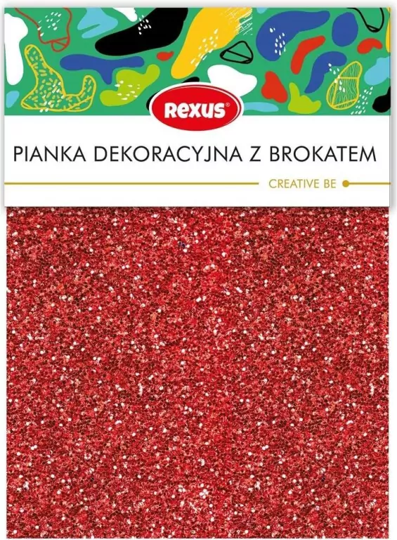 Pianka dekoracyjna A4 5 kolorów brokat - tantis.pl