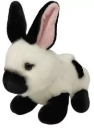 Królik biało-czarny 19cm