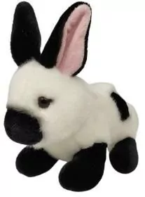 Królik biało-czarny 19cm