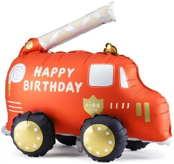 Balon foliowy wóz strażacki 67x53cm - tantis.pl