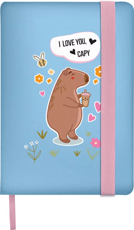 NOTES Z GUM A5/96K LIN OPR TW KAPIBARA PS - tantis.pl